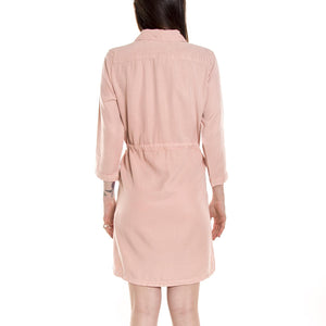 KIANNA 0163 SHORT DRESS ROSE SMOKE 141660146-081  MINIMUM 