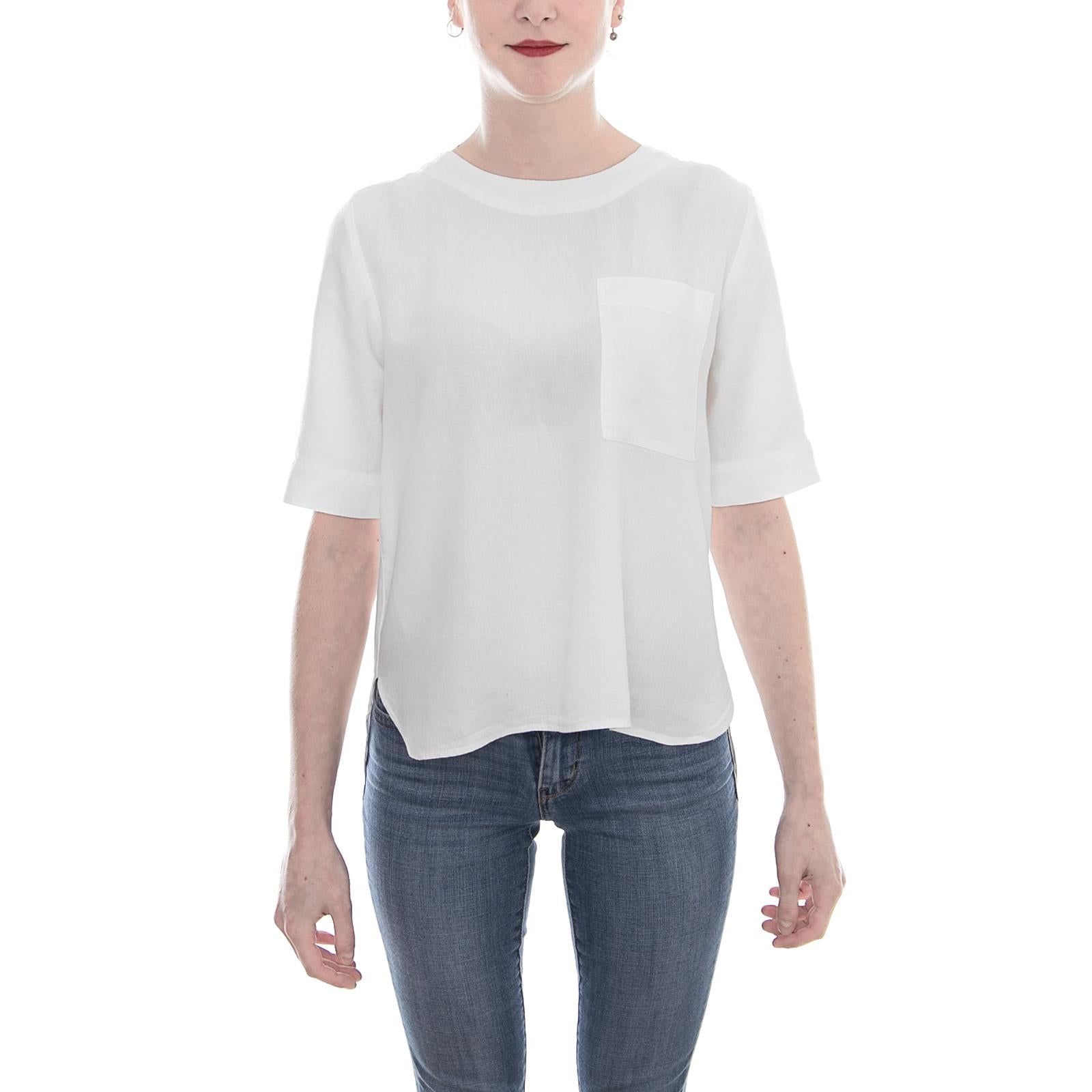Gloria T-Shirt - Off White - Maglietta Girocollo Donna Bianca 181656-101  ELVINE 