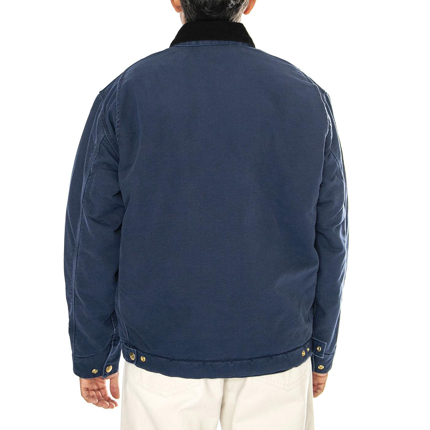 OG Detroit Jacket Air Force Blue / Black aged canvas - Giacca Uomo Blu I027358.2IB3K  CARHARTT WIP 