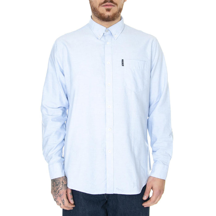 Signature Gots Organic Oxford Sky - Camicia Uomo Blu 65094-120  BEN SHERMAN 