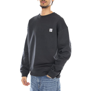 Workwear SWS Washed Black Sweat - Felpa Girocollo Uomo Nera 112372312 . LEE 