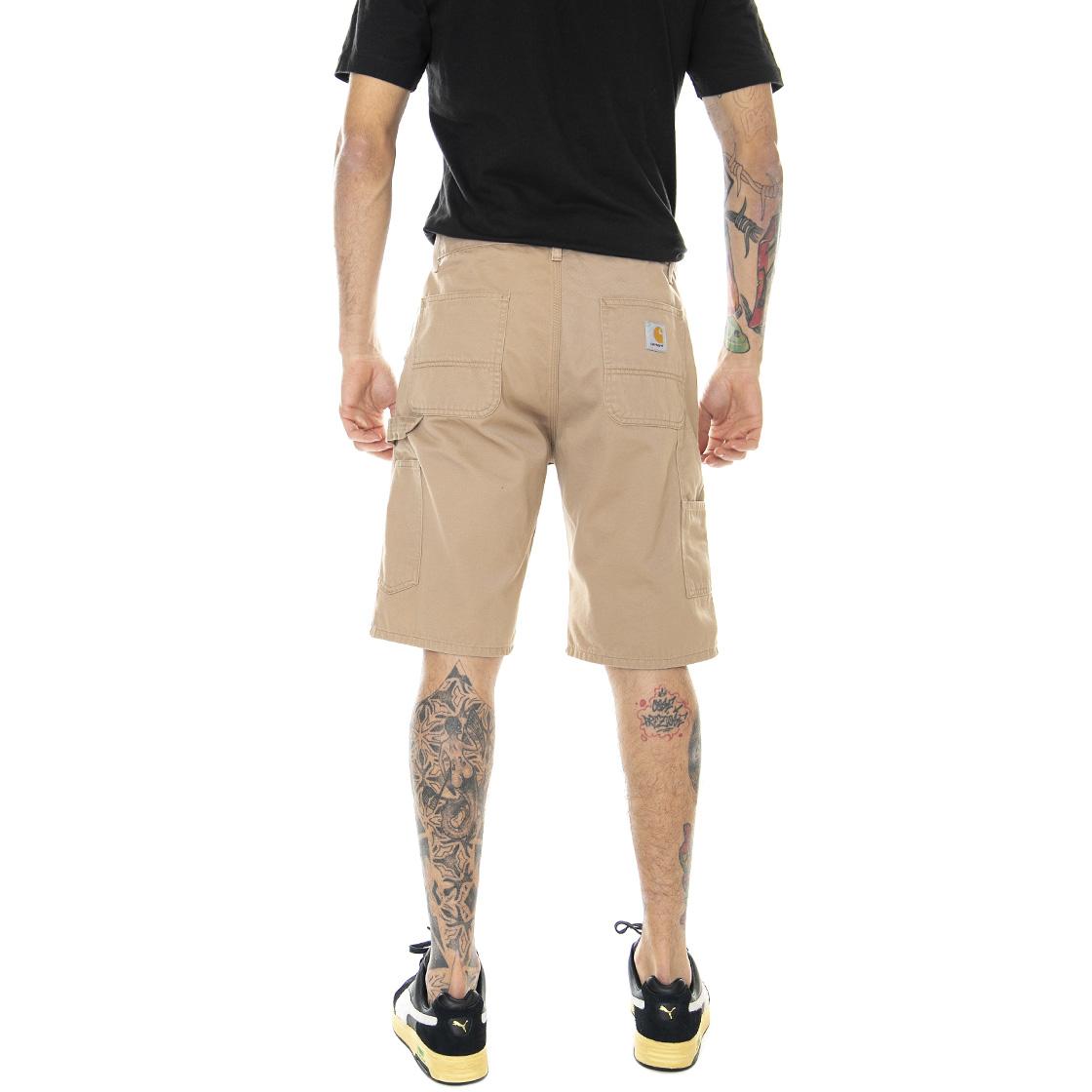 Ruck Single Knee Short Nomad / Stone Washed - Bermuda Uomo Marroni I024892-NO06  CARHARTT WIP 