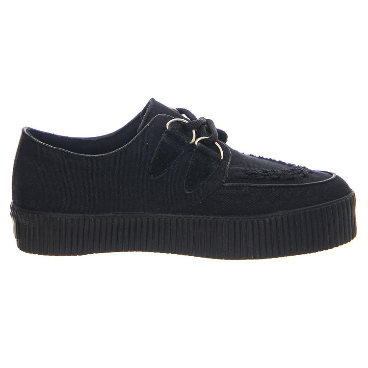 Underground Hoxton Creeper Canvas Black - Scarpe Stringate Profilo Basso Donna Nere 24397_4  UNDERGROUND 