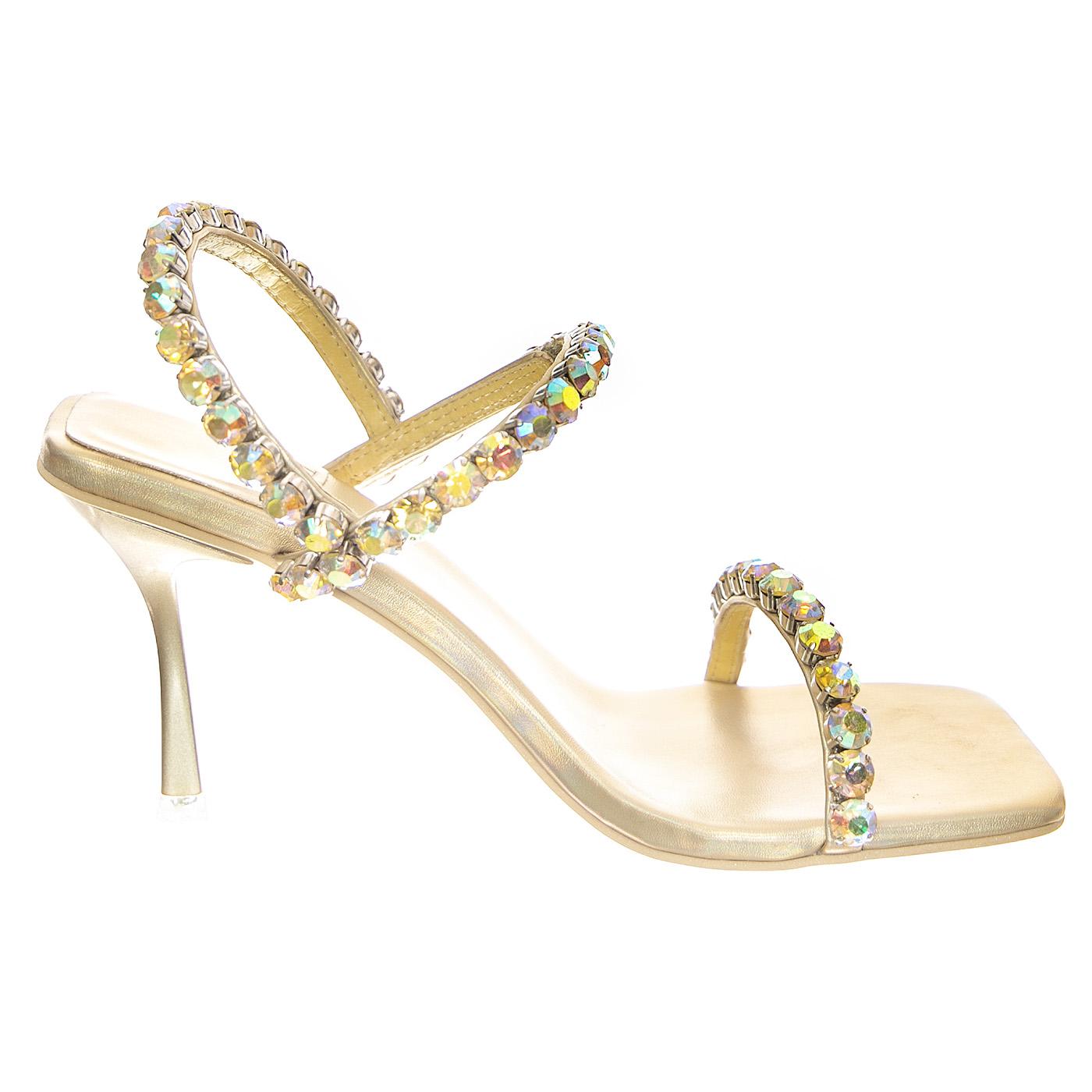 W' Saint Light Gold Metallic - Sandali Donna Oro JC-927-10-13  JEFFREY CAMPBELL 