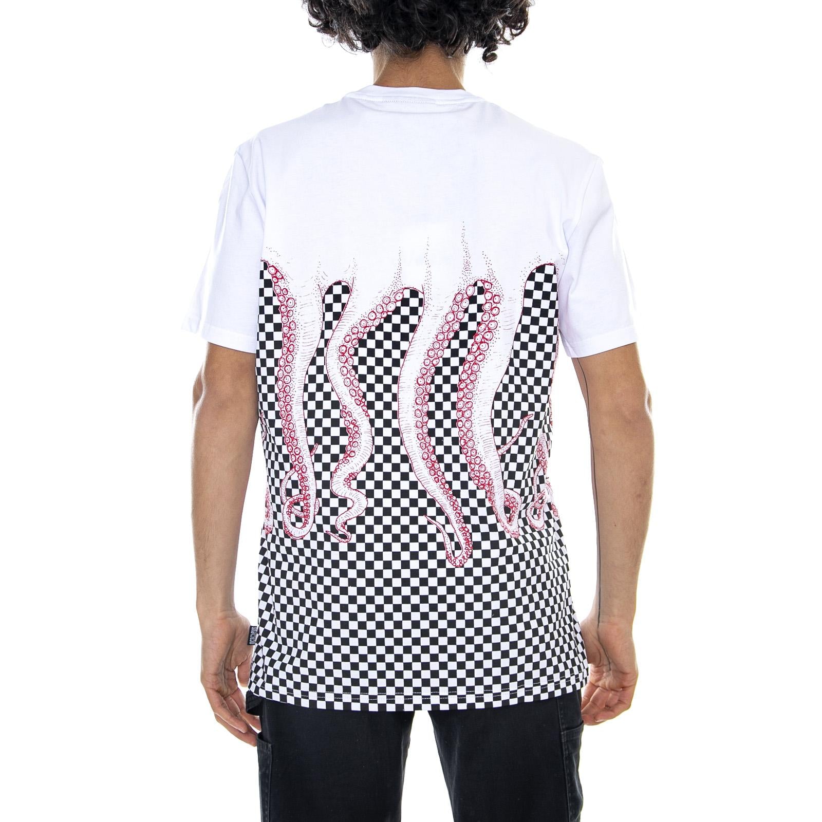 19SOTS13-WHITE-RED  OCTOPUS 