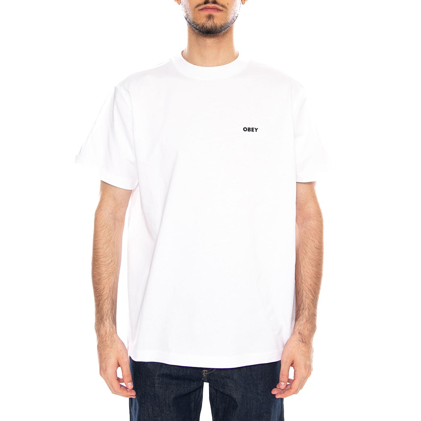Established Works Bold Tee SS White - Maglietta Girocollo Uomo Bianca 131080365 WHT OBEY 