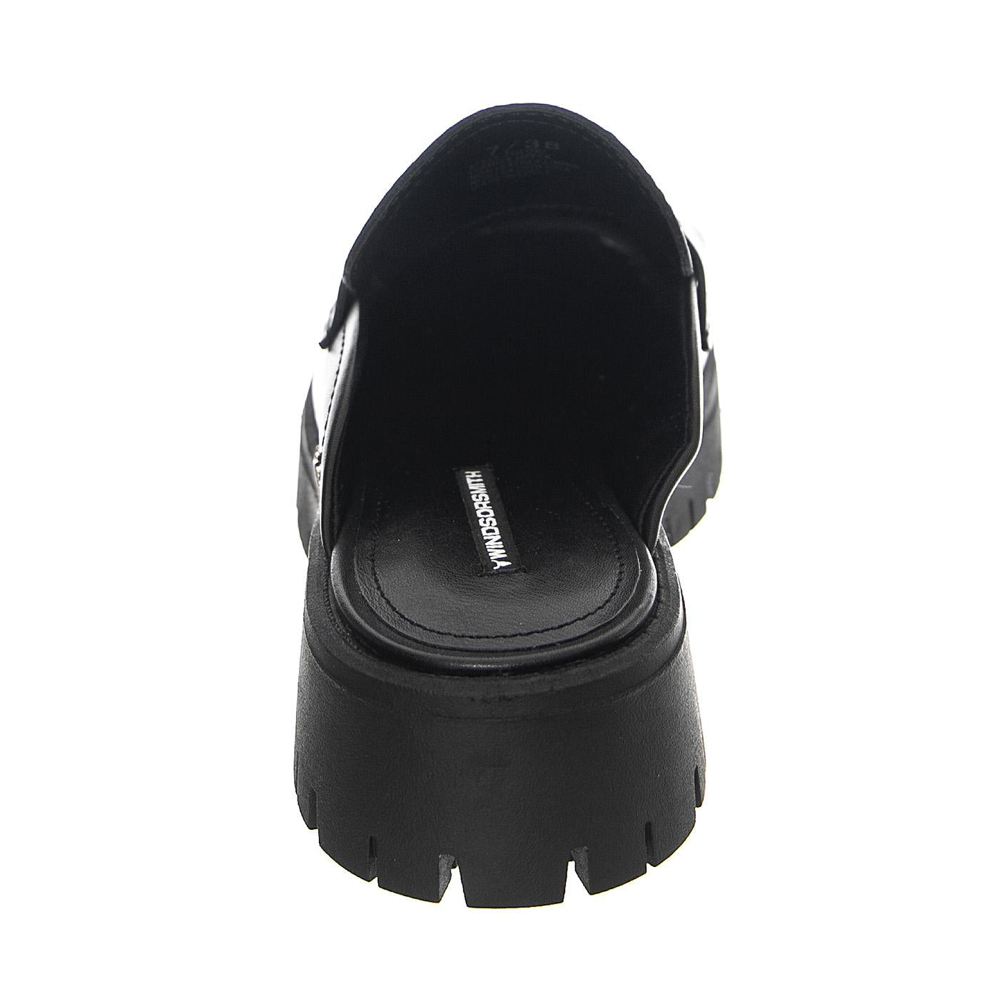 Theory Black Leather - Sandali Donna Neri WSSTHEORY-BLA  WINDSOR SMITH 