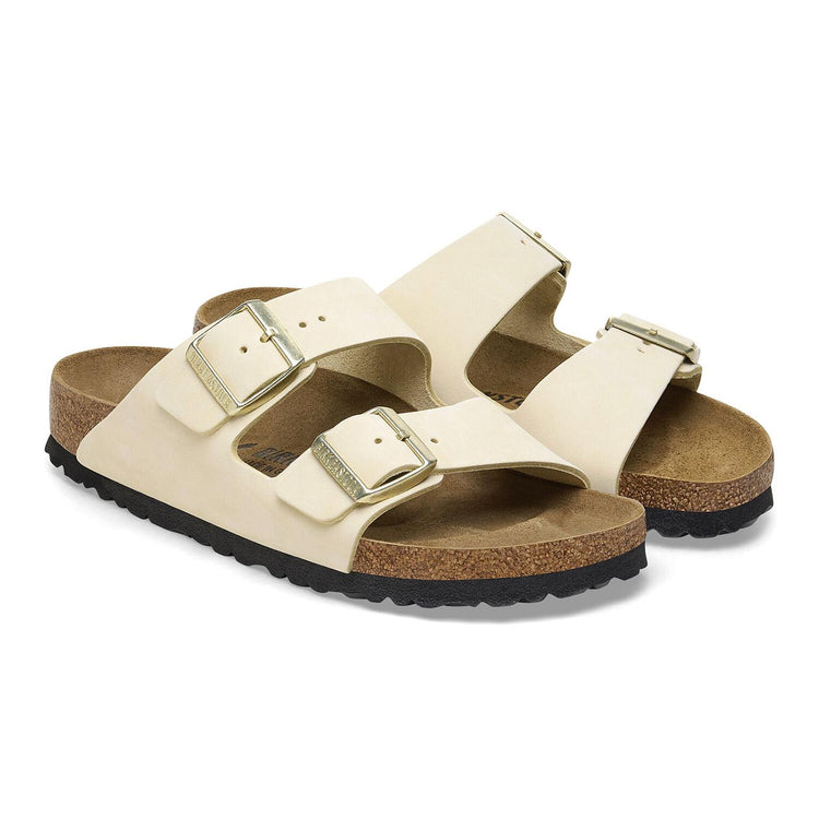 Arizona Ecru, Nubuck Leather - Sandali Donna Beige 1026711  BIRKENSTOCK 