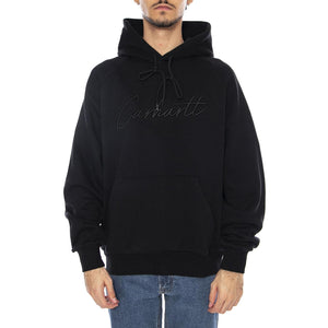 Hooded Ray Sweat Black - Felpa con Cappuccio Uomo Nera I035640.89XX . CARHARTT WIP 