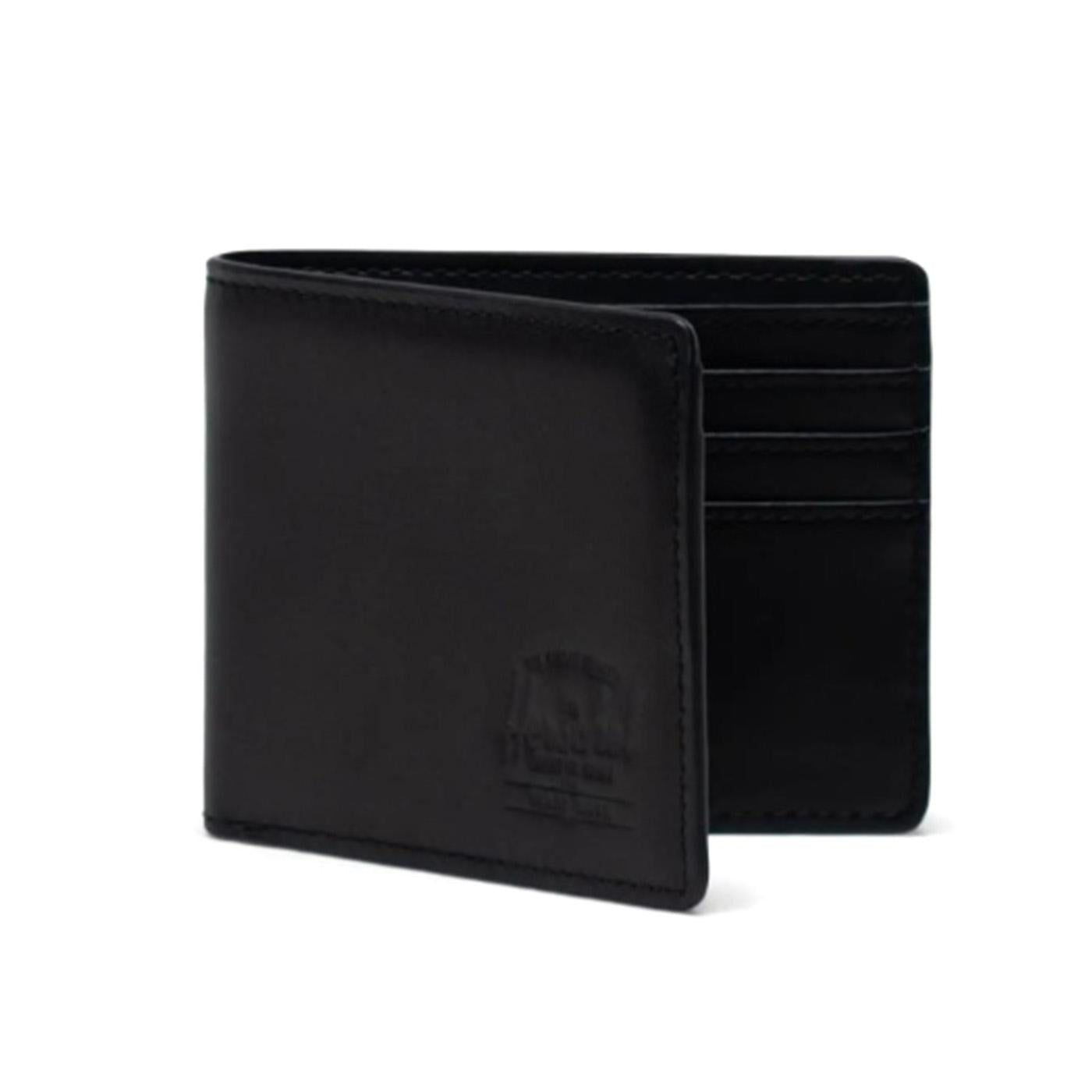 Hank Wallet Leather Black - Portafogli Nero 11151-00001-OS  HERSCHEL 
