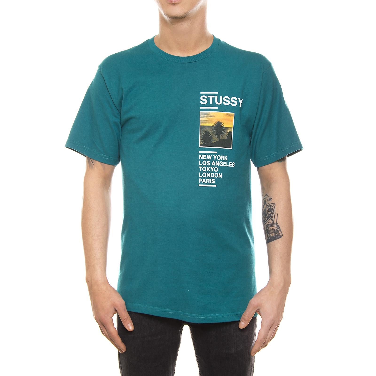GOLD COAST TEE DARK TEAL 1904015-DARK TEAL  STUSSY 