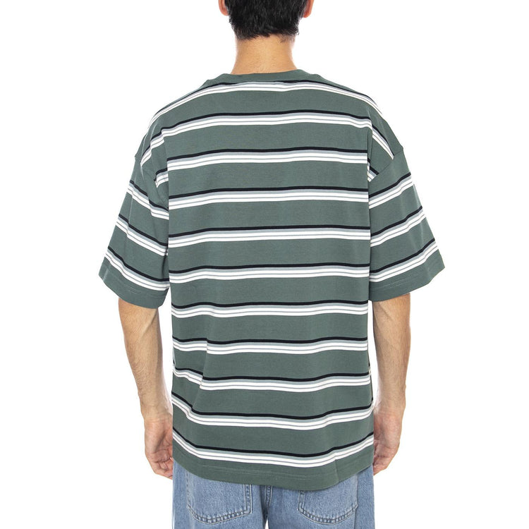 S/S Holm T-Shirt Holm Stripe, Silver Pine - Maglietta Girocollo Uomo Multicolore I035302.37CXX . CARHARTT WIP 