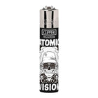 Clipper Circa - Atomic Vision - Accendino Ricaricabile Nero / Bianco 237757_13  C1RCA 