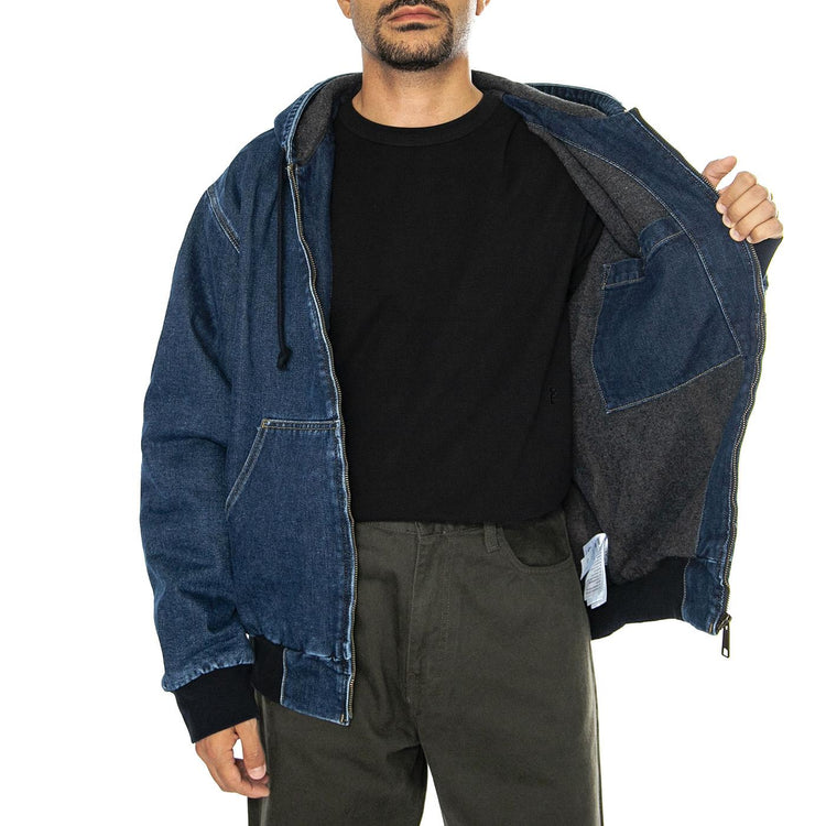 OG Active Jacket Blue stone washed - Giacca con Cappuccio Uomo Denim Jeans Blu I032232.0106  CARHARTT WIP 