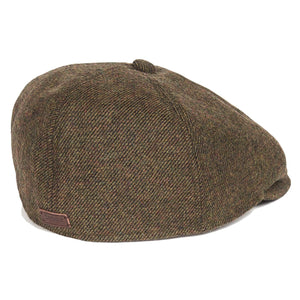 Claymore Bakerboy Olive Twill - Cappello a Coppola Verde MHA0708-OL51-FW23  BARBOUR 