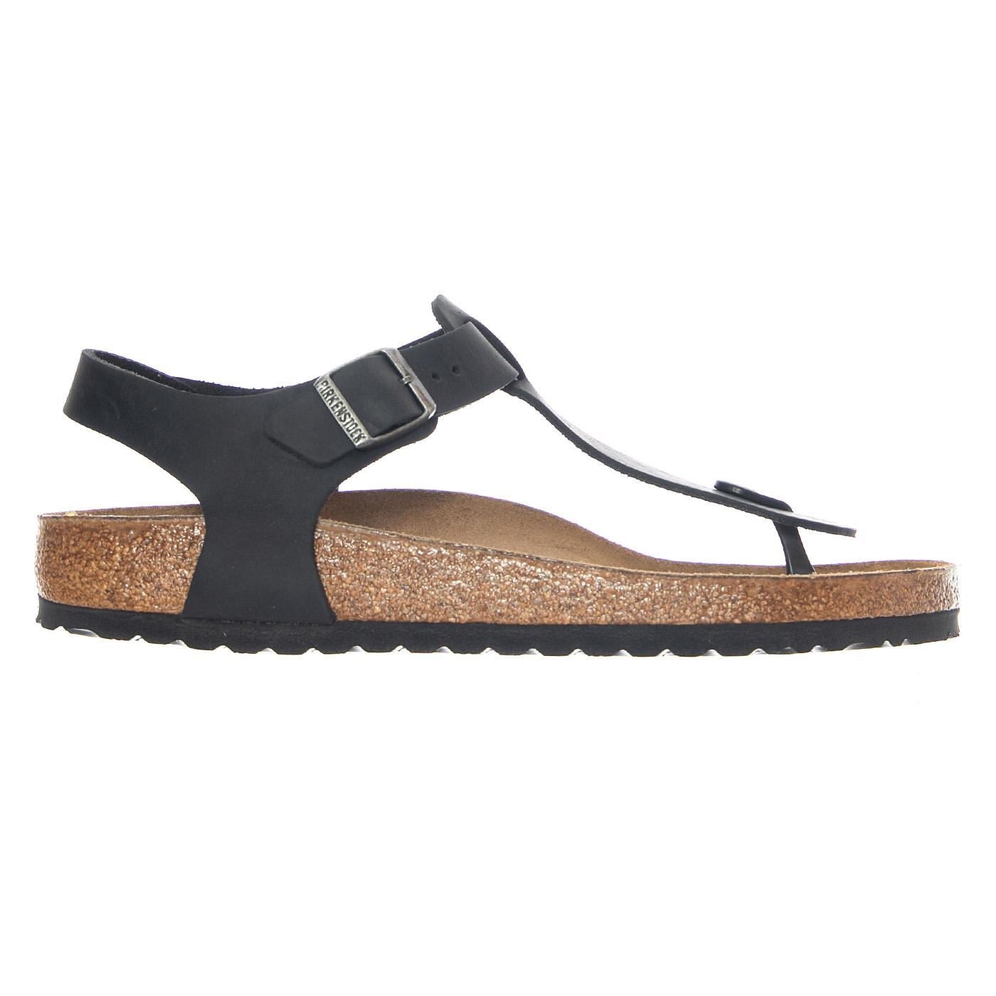 Kairo Oiled Leather Narrow Fit Black - Sandali Uomo / Donna Neri 147111 BLK BIRKENSTOCK 
