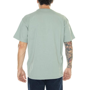 S/S Chase T-Shirt Glassy Teal / Gold - Maglietta Girocollo Uomo Verde I026391.1R1XX  CARHARTT WIP 