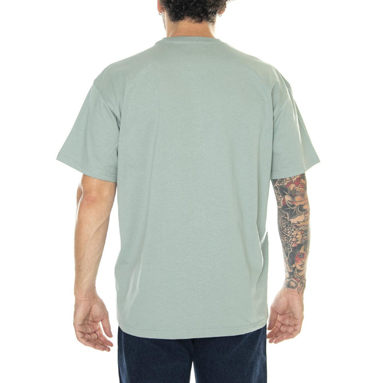 S/S Chase T-Shirt Glassy Teal / Gold - Maglietta Girocollo Uomo Verde I026391.1R1XX  CARHARTT WIP 