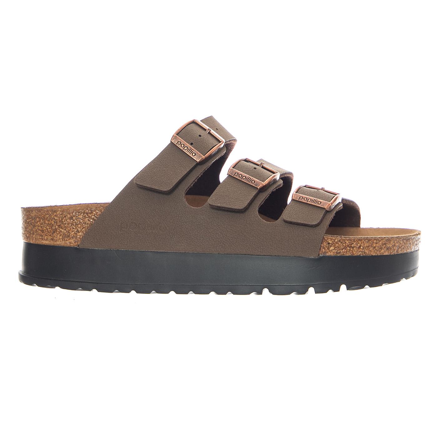 Florida III Platform Vegan Birkibuc Narrow Fit Mocca - Sandali Donna Marroni 1029741 MCA BIRKENSTOCK 