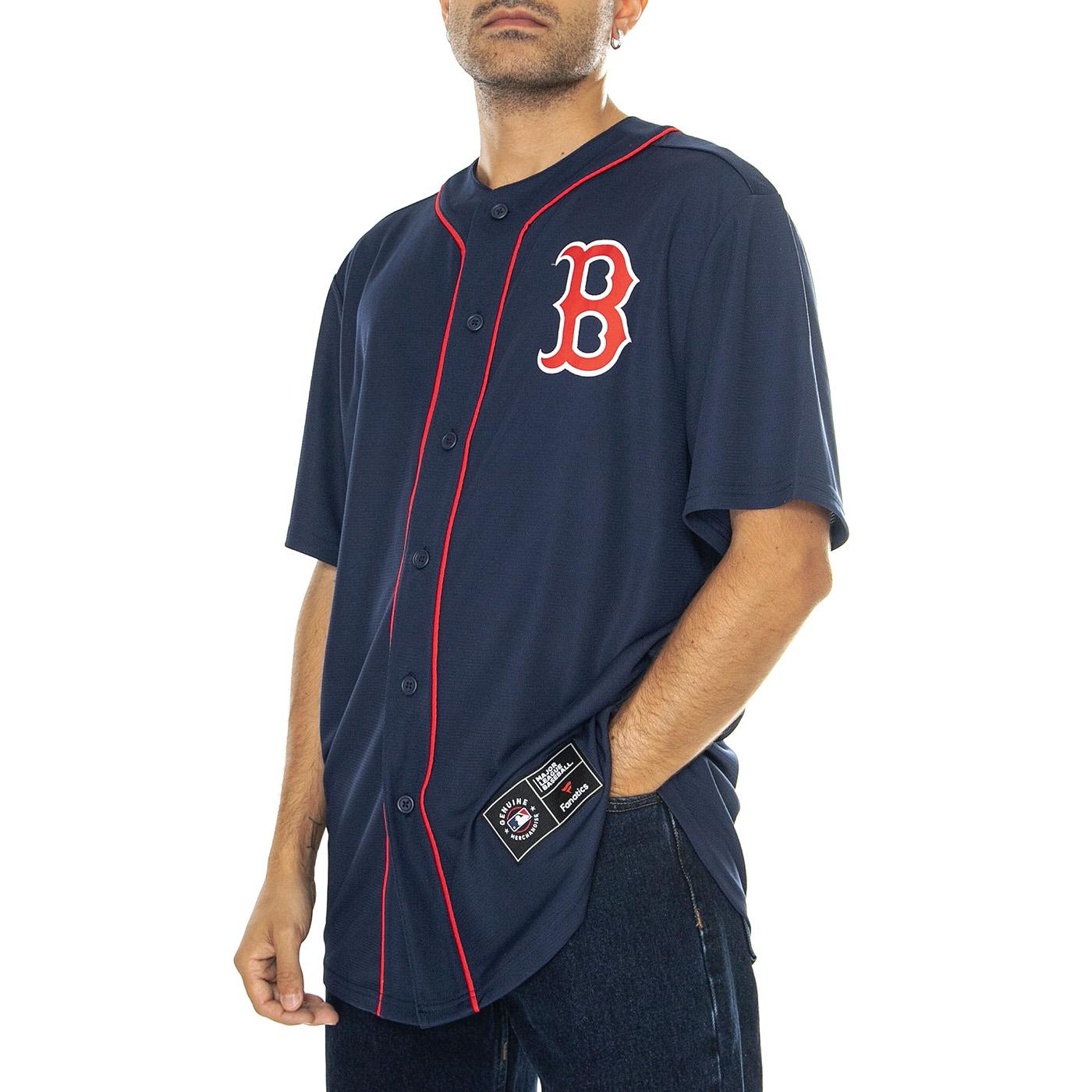 Boston Red Sox MLB Core Foundation Jersey Navy / Red - Camicia Maniche Corte Uomo Blu / Rossa 007N-4512-BQ-0IY  GENUINE 