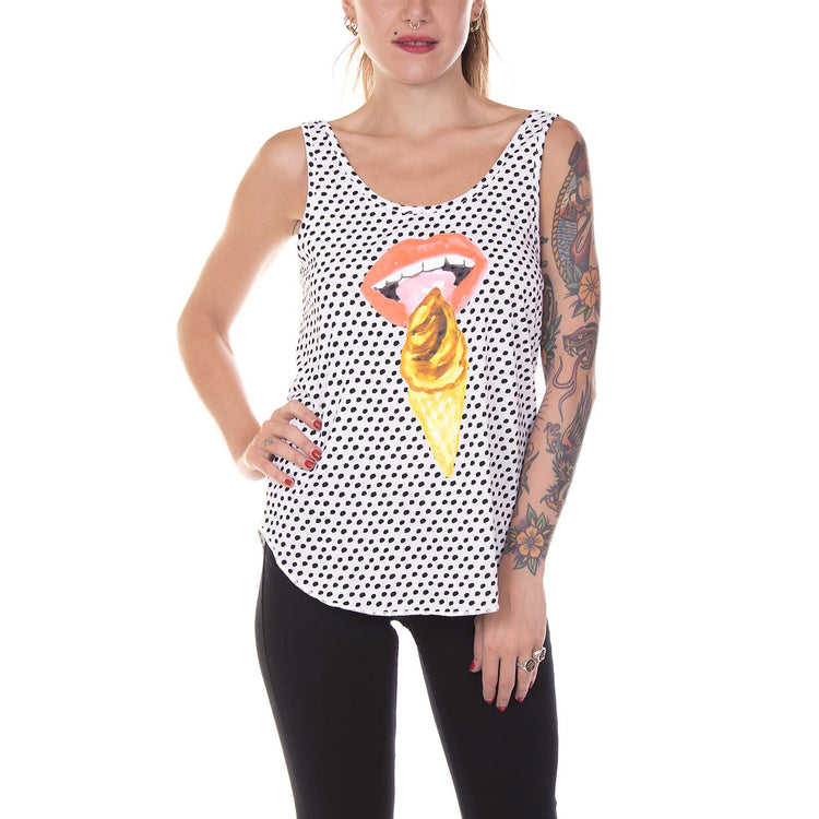 WM I SCREAM TANK WHITE VA3465WHT  VANS 