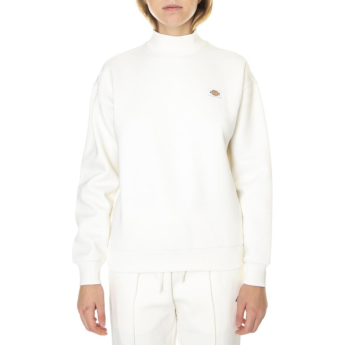 Oakport High Neck Sweat Ecru - Felpa Mezzo Collo Donna Bianca DK0A4XD5ECR1  DICKIES 