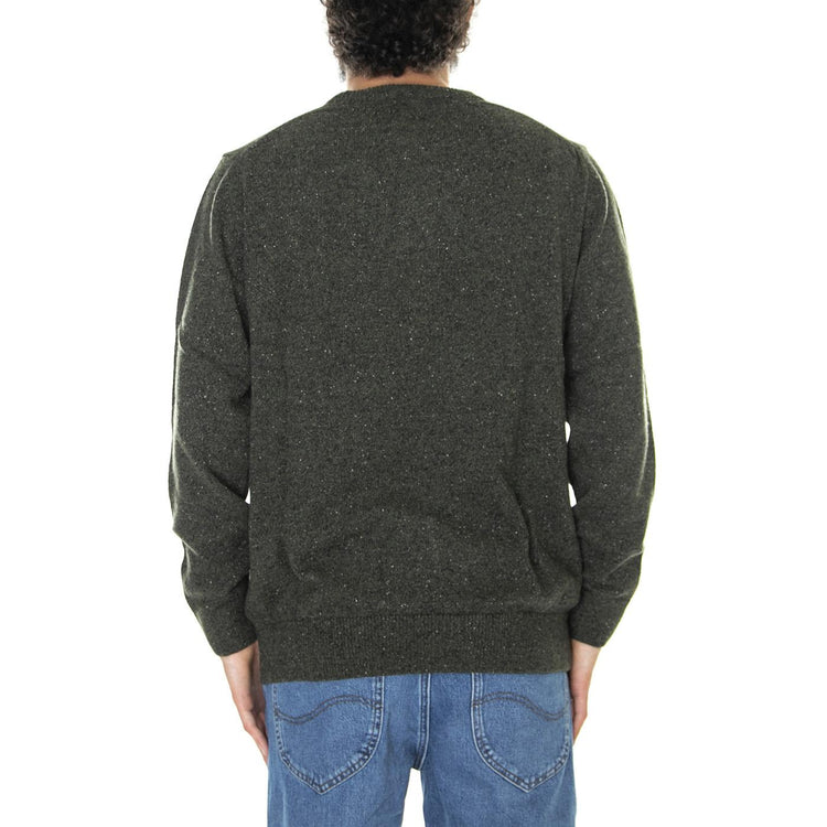 Tisbury Crew Dark Seaweed - Maglione Girocollo Uomo Verde FW22-MKN0844-GN79  BARBOUR 