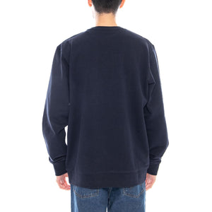 SIGN OFF CREW - Navy - Felpa Girocollo Uomo Blu 112350534 . WRANGLER 