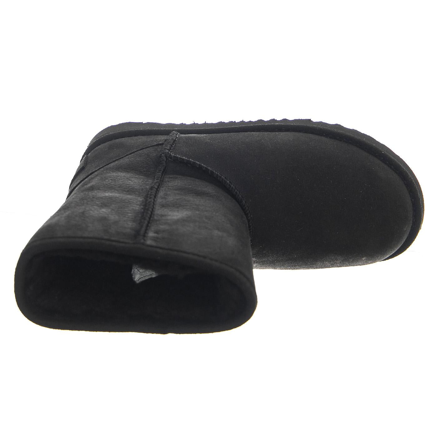 Classic Weather Short II Black K - Stivaletti Bambino Neri UGKCLSWPBK1019646K  UGG 