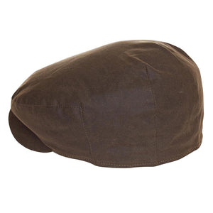 Cheviot Wax Flat Cap Olive - Cappellino a Coppola Marrone FW22-MHA0294-OL11 . BARBOUR 