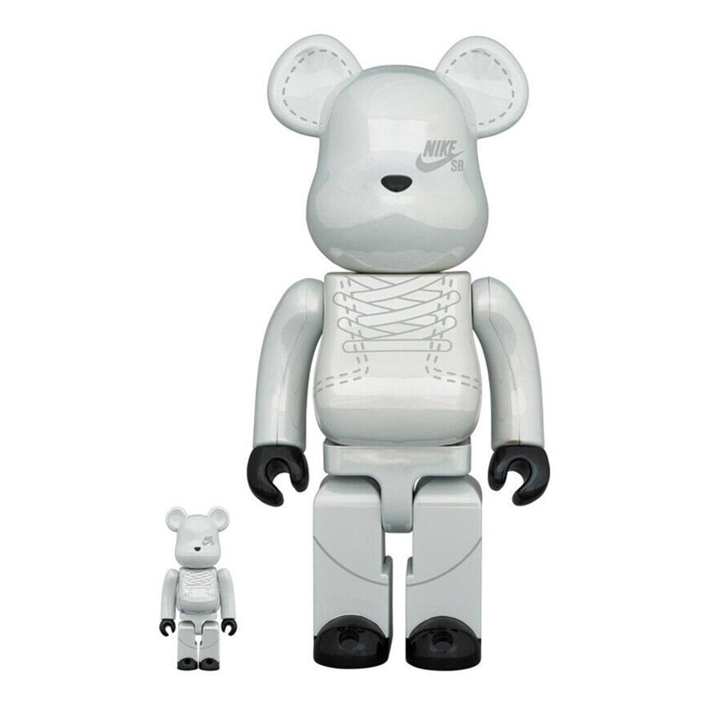 Medicom x Nike SB Be@rbrick White 100% & 400% - Toy Multicolore MDTNIKE  MEDICOM TOY 