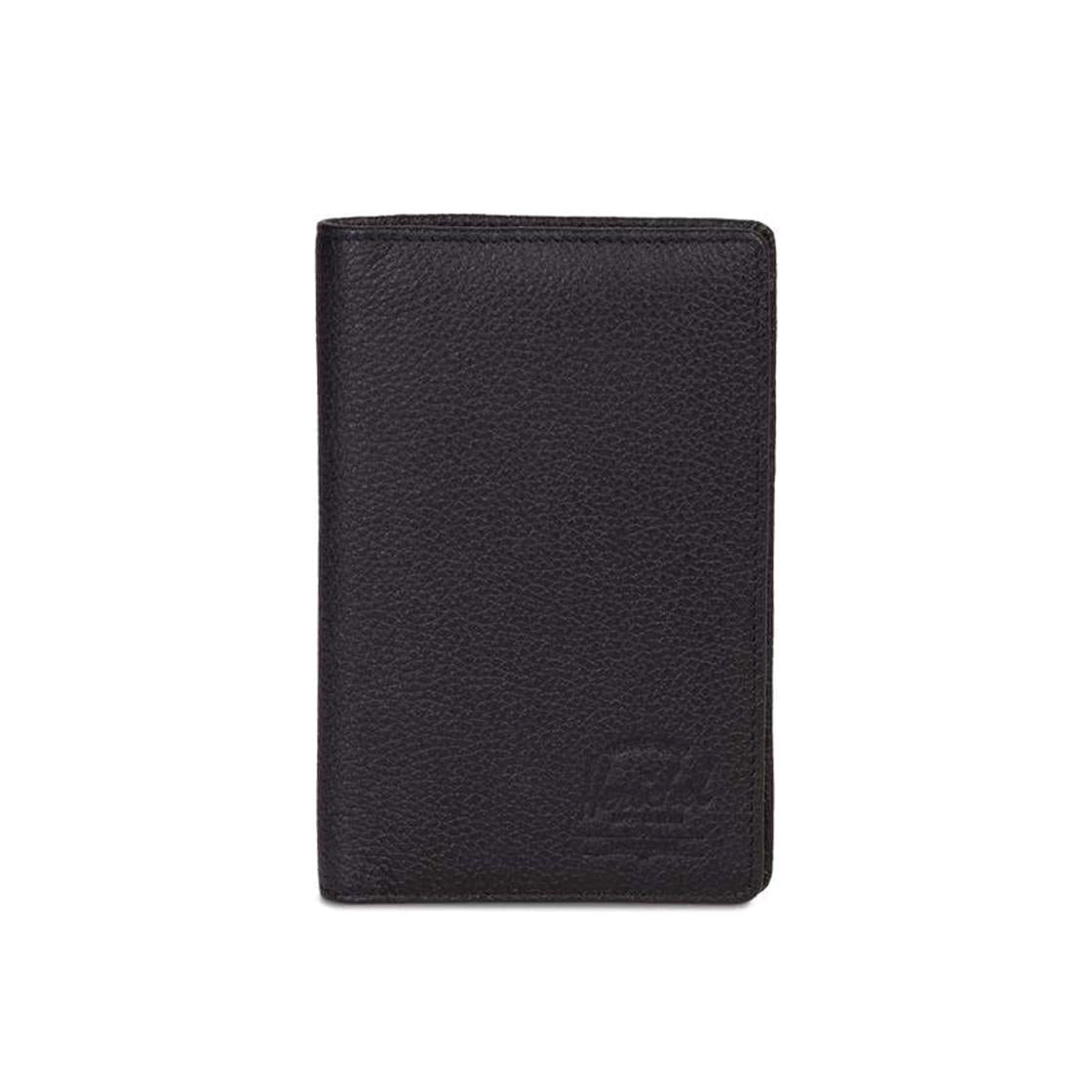 Search Rfid Black Pebbled Leather - Portafogli Nero in Pelle 10396-01885-OS  HERSCHEL 