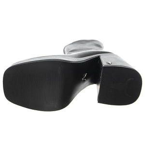 HIDDEN BLACK STRETCH PU - Stivaletti alla Caviglia Donna Neri WSSHIDDEN-BLK . WINDSOR SMITH 