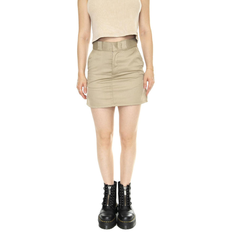 Mini Work Skirt Khaki - Gonna Beige DK0A4YQHKHK1  DICKIES 