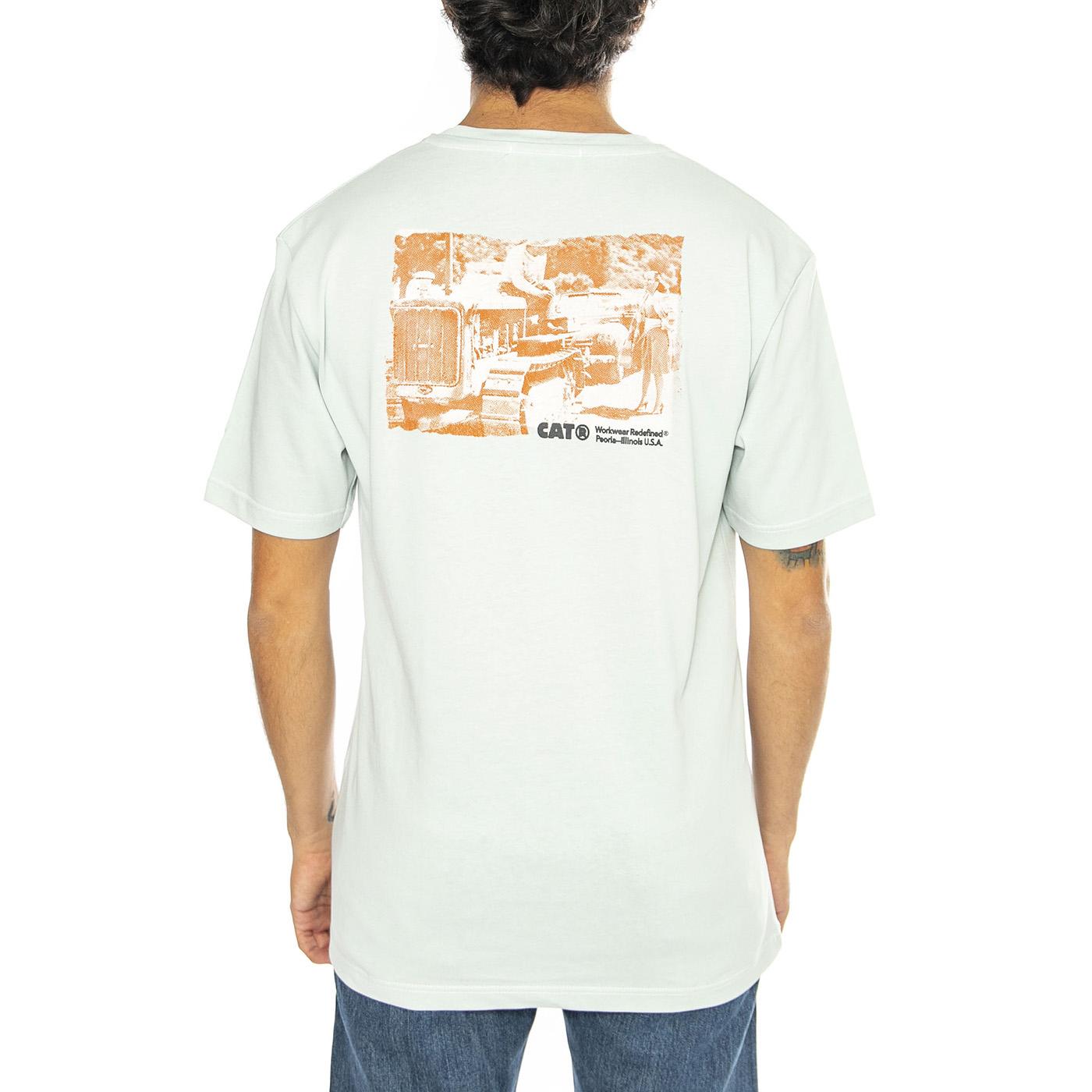 Tractor Love T-Shirt Dewkist - Maglietta Girocollo Uomo Blu 6010130-13-0107  CAT 