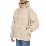 Gaze II Kapuzenjacke Silbergrau - Beige Kapuzenjacke für Herren von OBEY