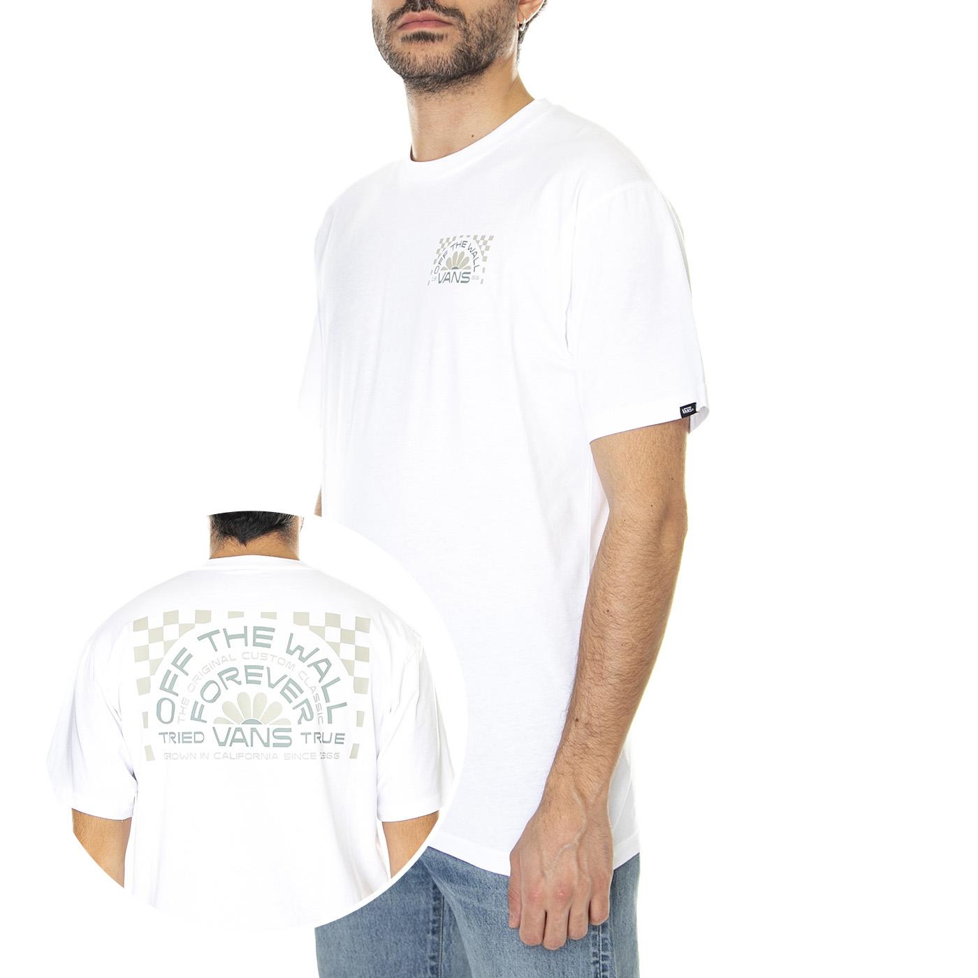 M' Forever Vans Tee SS White - Maglietta Girocollo Uomo Bianca VN00003MWHT1  VANS 
