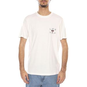 Essential Graphic Tee Ecru - Maglietta Girocollo Uomo Crema 112370518 . LEE 