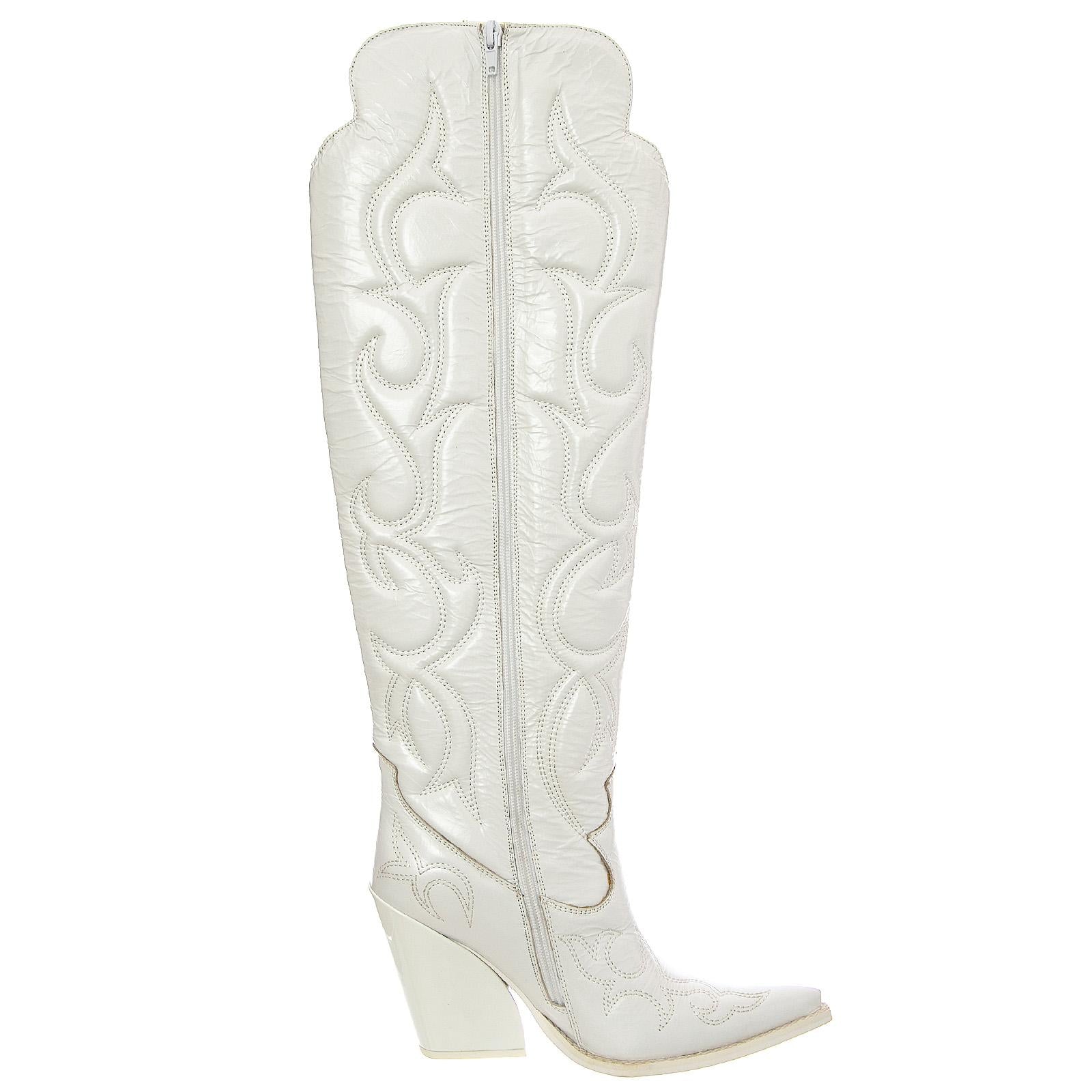  JC-569-14-6 PATENT CRINKLE WHITE  JEFFREY CAMPBELL 