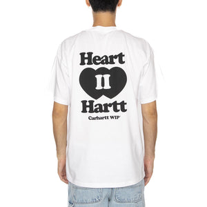 S/S Heart II Hartt T-Shirt White - Maglietta Girocollo Uomo Bianca I035203.02XX . CARHARTT WIP 