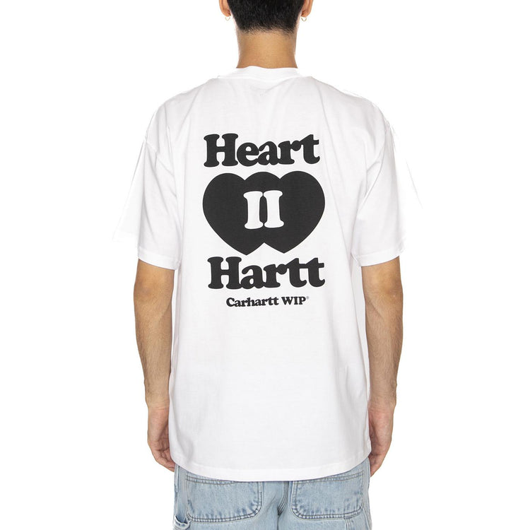 S/S Heart II Hartt T-Shirt White - Maglietta Girocollo Uomo Bianca I035203.02XX . CARHARTT WIP 