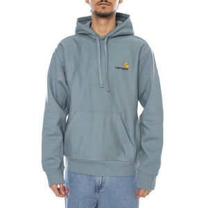 Hooded American Script Sweat Citadel - Felpa con Cappuccio Uomo Verde I028279.33EXX . CARHARTT WIP 