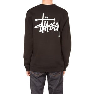 BASIC STUSSY CREW BLACK 1914181-BLACK  STUSSY 