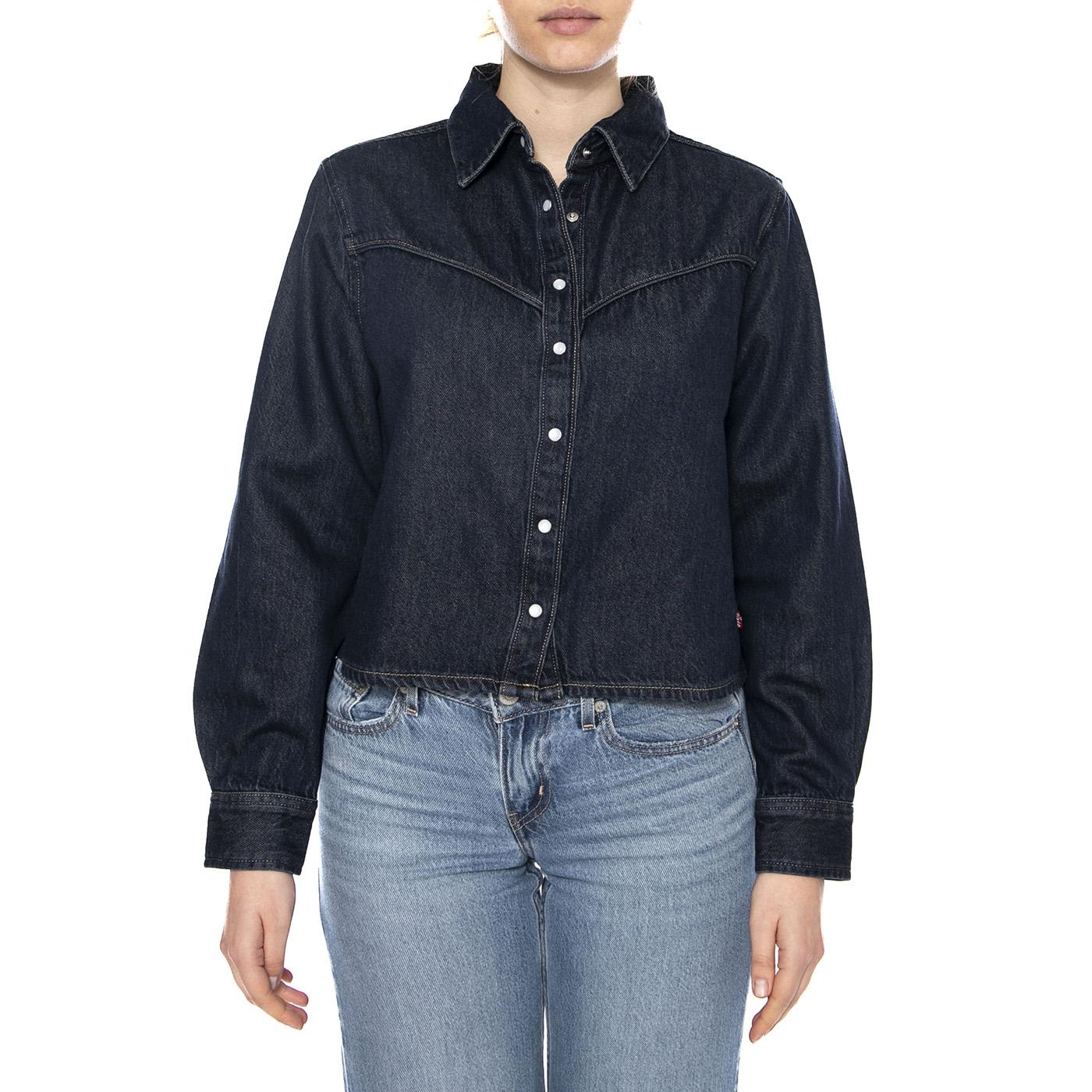 Logan Tencel Shacket - Tencel Dark Nights - Giacca Donna Denim Blu 005DW 0000 LEVIS 