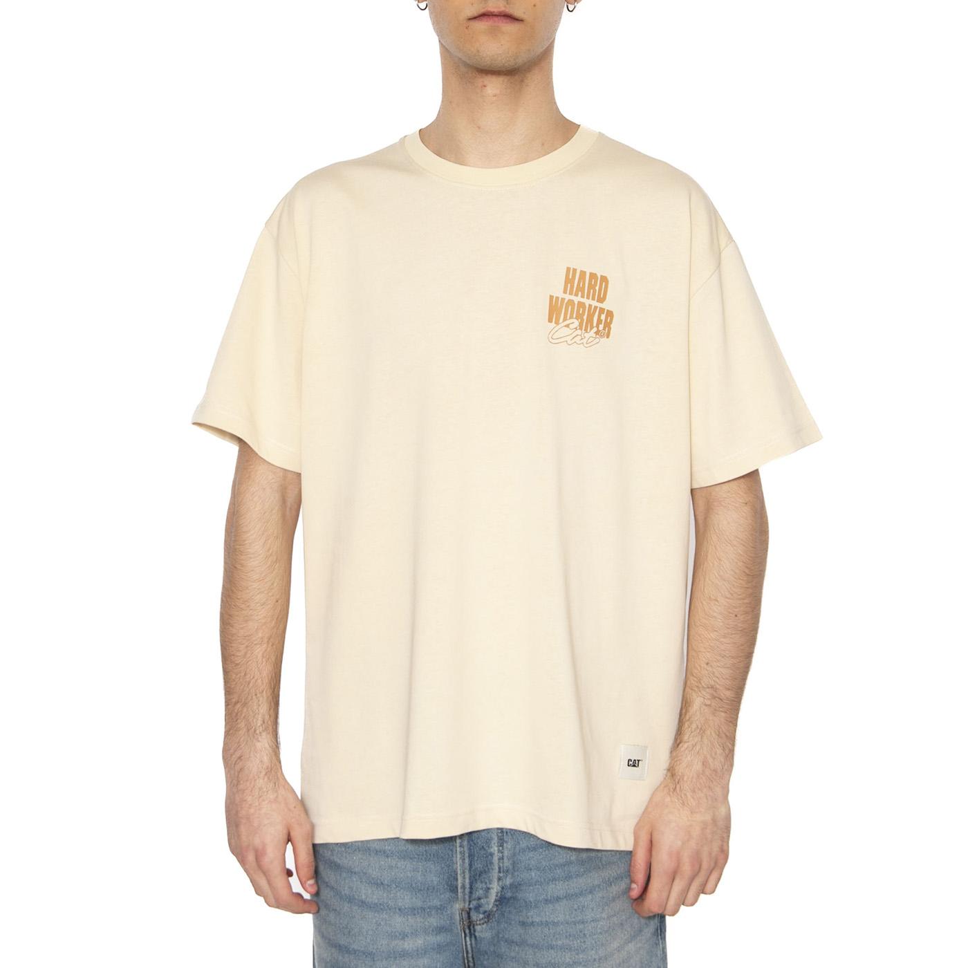 Workwear T-Shirt White - Maglietta Girocollo Uomo Bianca 6010134-13-1009  CAT 