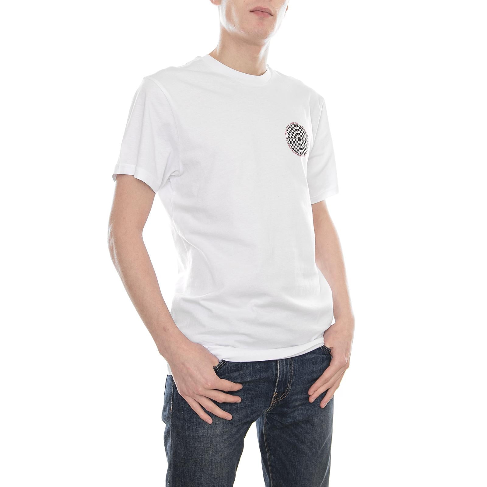 MN CHECKERED SS White VA3H6JWHT  VANS 