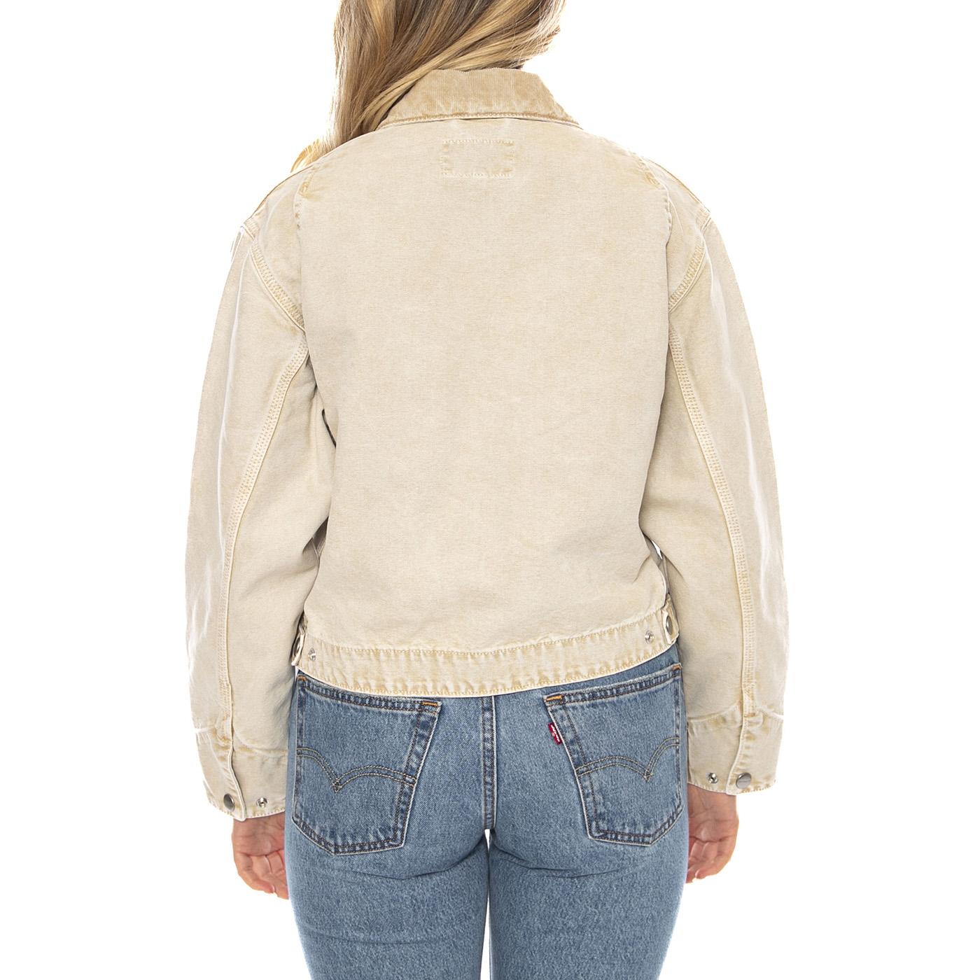 Carhartt WIP W' Emery Jacket Dusty H Brown Chalk Wash -- Giacca Donna I035570.5F.03 . CARHARTT WIP 