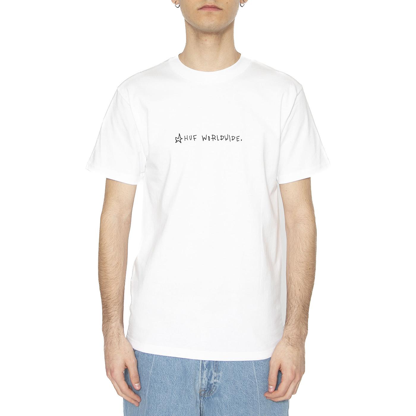 Ferrell S/S Tee White - Maglietta Girocollo Uomo Bianca TS02395-WHITE  HUF 
