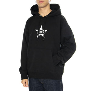 Empire Hood Fleece Black - Felpa Uomo Nera 112470222-BLACK  OBEY 