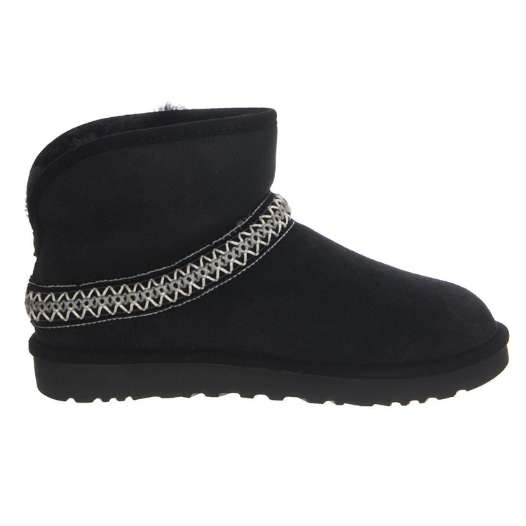 W Classic Mini Crescent Black - Stivali Donna Neri UGSCLMCRBLK1158262W  UGG 